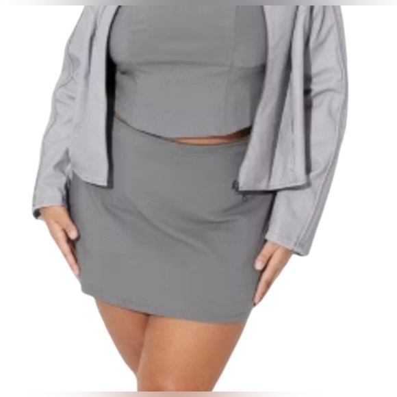 Women's High-Rise A-Line Skort - Wild Fable™ Gray Sizes XXS, Med, Large, XL, XXL - Picture 1 of 8